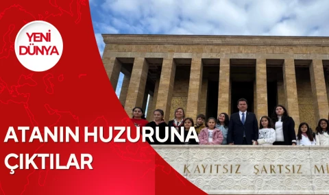 Bursa Osmangazili çocuklar Ata’nın huzurunda