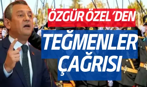 Özgür Özel'den teğmenler çağrısı